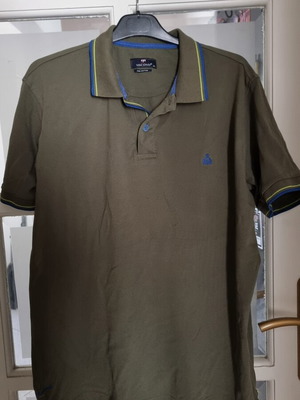 Visconti men's cotton polo shirt, green-olive, XL