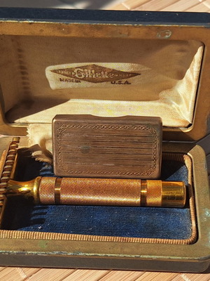 Gillette New Bostonian Long Comb DE vintage ξυριστική μηχανή μεταχειρισμένη, περίπου 1930