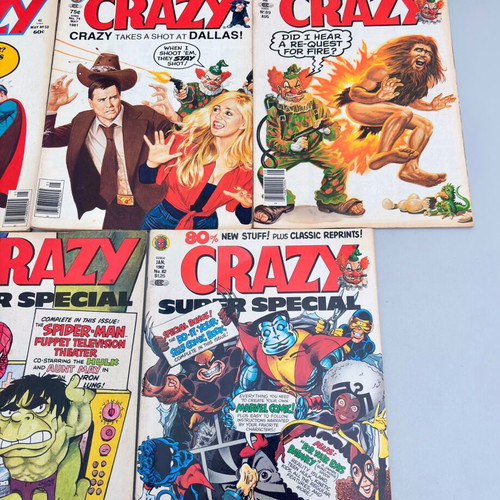 Crazy Magazine US collection used, 7 pieces