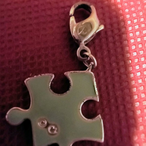 Swarovski puzzle used for necklace or bracelet, silver plated