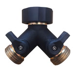 Brass water splitter type Y new for two outlets