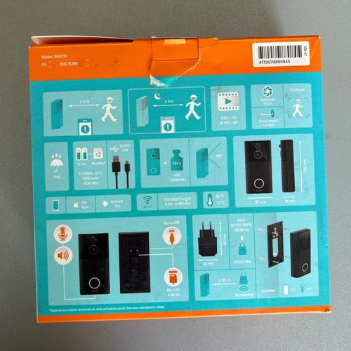 Acme SH5210 smart doorbell new with Wi-Fi and HD quality