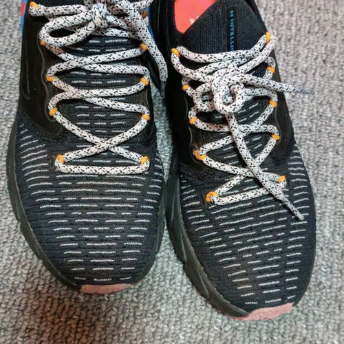 Under Armour black athletic shoes size 40, lightly used