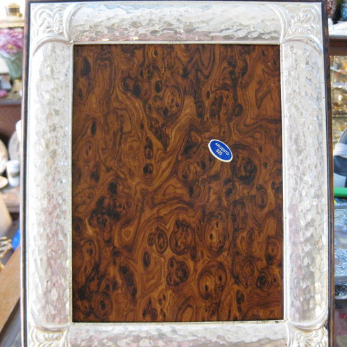 Silver tabletop photo frame used, 33.5x27.5 cm