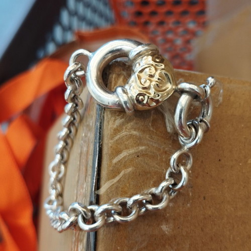 Bracelet 750 925 like new, gold and silver