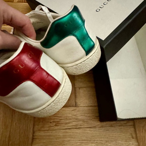 Gucci Ace Gucciband sneakers used, size EU 42, white