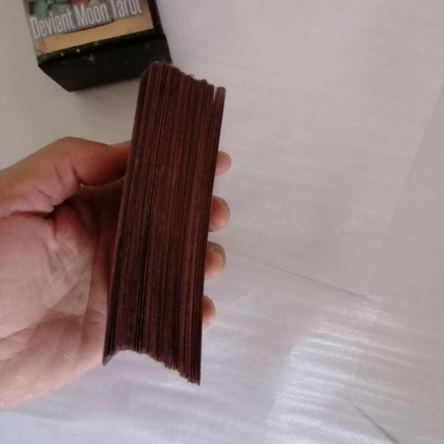 Deviant Moon Tarot handmade used deck with 78 laminated cards