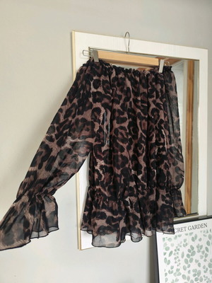 See Through Shirt Blouse new, black and brown