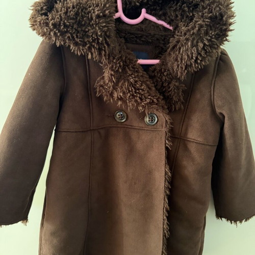 Gap Sheepskin Coat Dark Brown for Girls 4 Years Like New