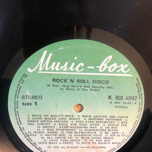 Music Box LP Rock'n Roll Disco vinyl record used without cover