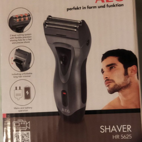 AEG Shaver HR 5625 new, mains and battery operation