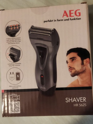 AEG Shaver HR 5625 new, mains and battery operation