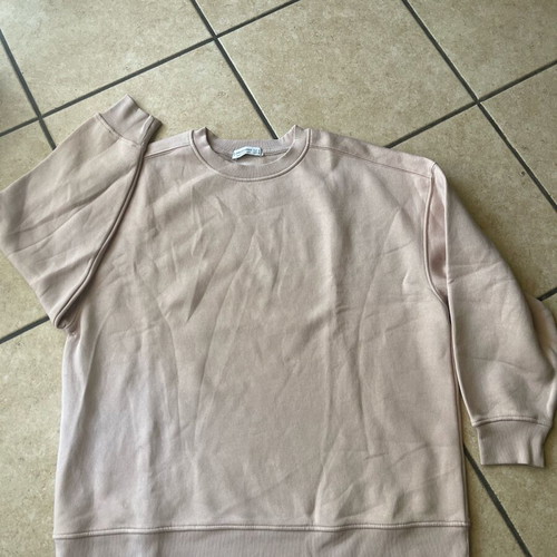 Stradivarius oversized sweatshirt like new, dusty pink, size S
