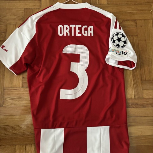 Olympiacos Ortega Match Issued/Worn Jersey size Small, like new