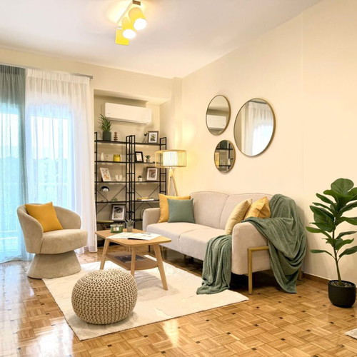 Apartment 55 sqm on 2nd floor with elevator, furnished, balcony