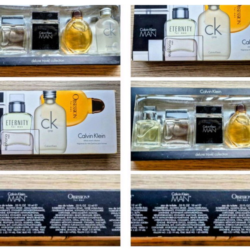 Calvin Klein Deluxe 5-Piece Travel Mini Perfume Set in 1 Box new