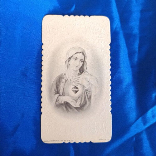 Prayer mourning cards used, set of 6 collectible religious