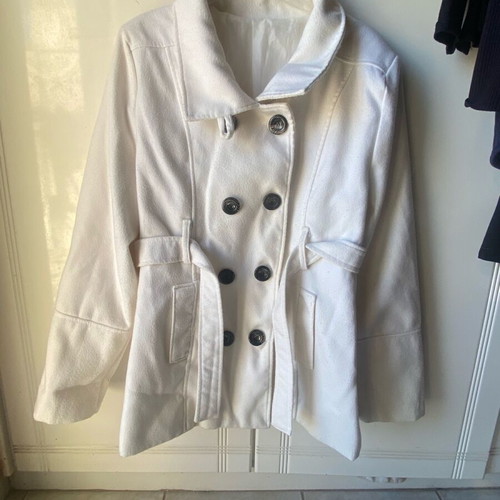 White nautical coat like new, size XXL fitting L-XL