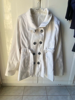 White nautical coat like new, size XXL fitting L-XL