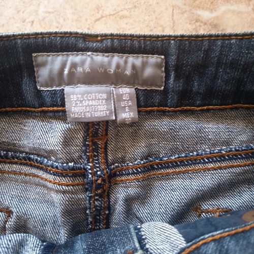 Zara denim skirt, blue, size L