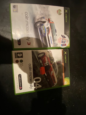 Colin McRae Rally 3 and 04 Xbox games, CIB