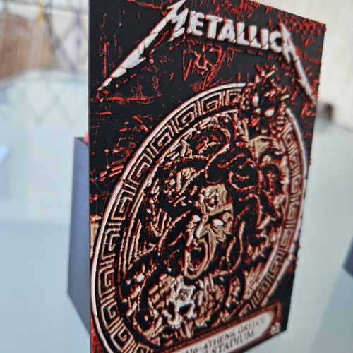 Metallica M72 Tour 3D Printed Poster Athens Medusa new