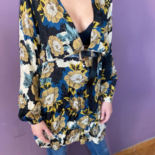 Nidodileda floral dress-shirt like new, size S