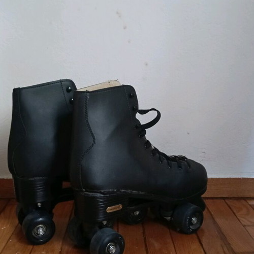 Roller skates refurbished, one with torn sole