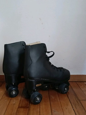 Roller skates refurbished, one with torn sole