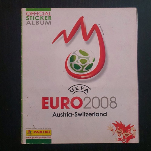 Panini EURO 2008 Austria-Switzerland album used, 100% complete