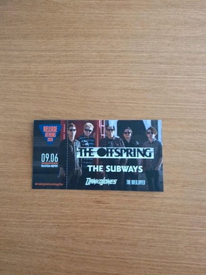 The Offspring concert ticket like new, hardcopy