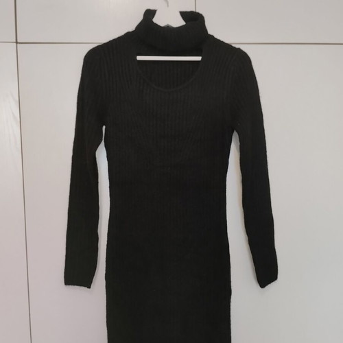 Tally Weijl knitted dress new black small
