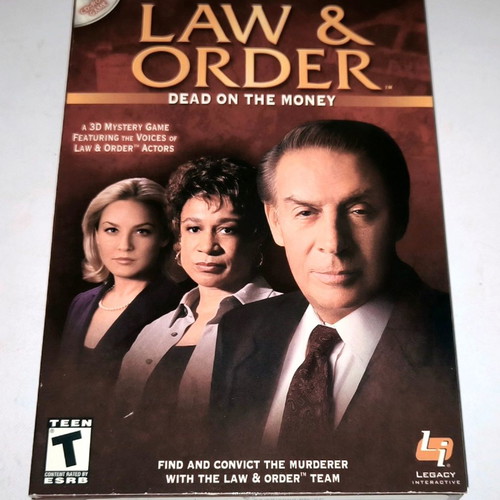 Law & Order: Dead on the Money PC game used, adventure