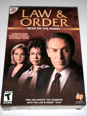 Law & Order: Dead on the Money PC game used, adventure