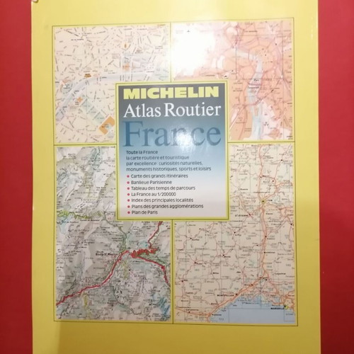 Michelin France Road Atlas used, detailed maps
