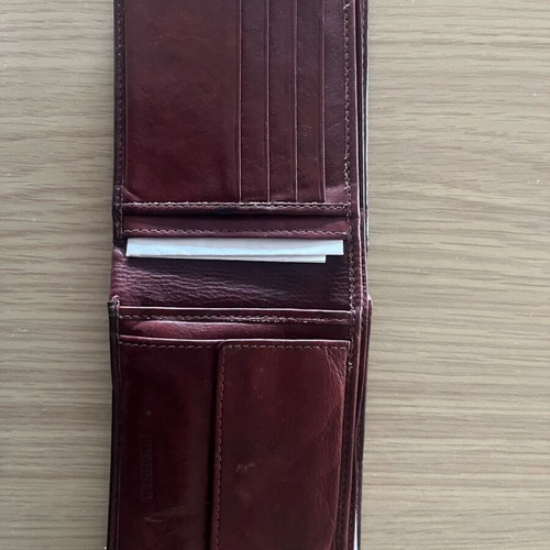 Fetiche Leather leather wallet like new, brown and red