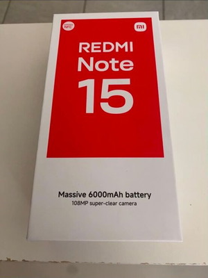 Xiaomi Redmi Note 15 4G Glacier Blue 6/128GB new sealed