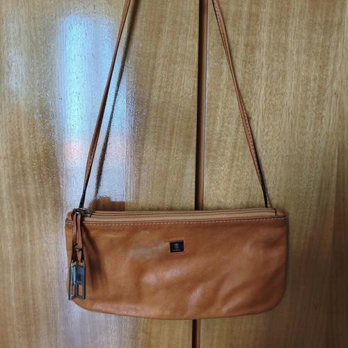 KEM shoulder bag used, orange, 25cm x 13cm