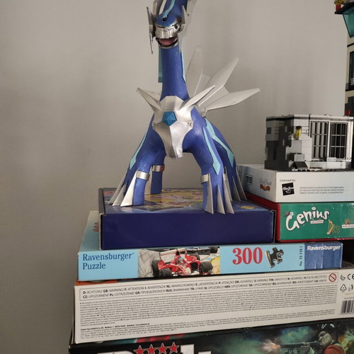 The Master of Time Dialga 3D printed figure 30 cm hand painted