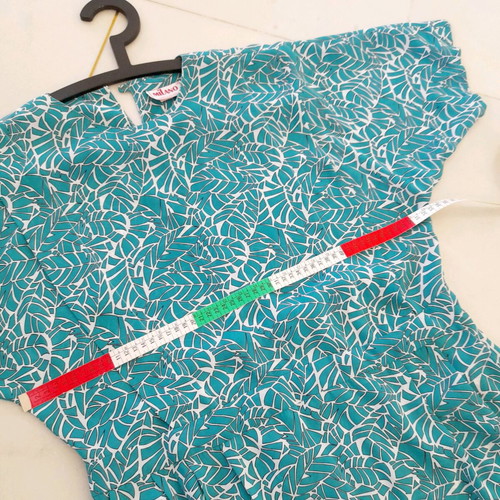 Dress boutique turquoise and white midi length like new