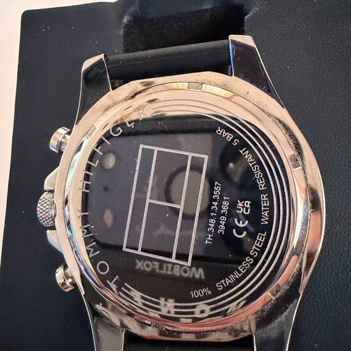 Tommy Hilfiger Clark 46mm watch like new, men's, black