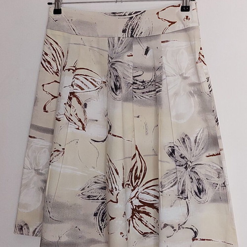 Lussile cotton skirt like new, beige multicolor, sizes M-L