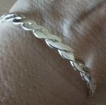 Elegance adjustable silver bracelet