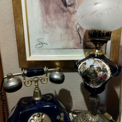 Limoges porcelain antique telephone used