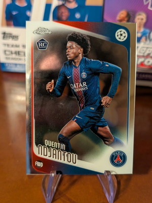 2025-26 Topps Chrome UCC κάρτα Quentin Ndjantou RC σαν καινούργιο PSG