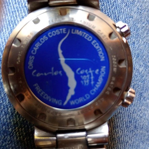 Oris Carlos Coste Limited Edition 2000 m wristwatch like new