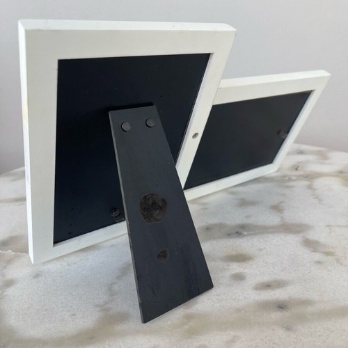 Double photo frame with heart like new, ideal for couples