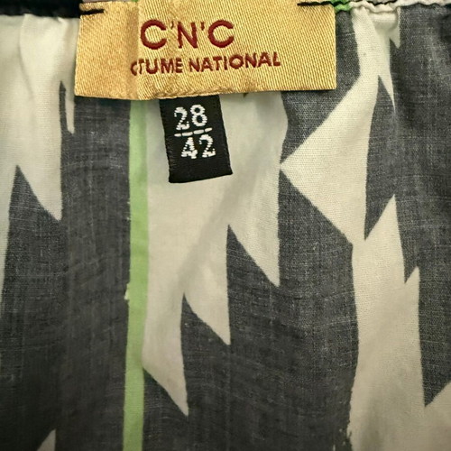 CNC Costume National sleeveless dress with belt like new, geometric print