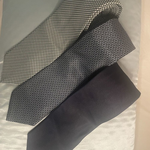 Marks & Spencer silk ties like new, set of 3, blue