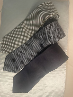 Marks & Spencer silk ties like new, set of 3, blue